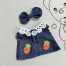 Ropa] Ropa Labubu con colgante de cara de PVC, ropa para muñecas de la serie Labubu Sitting Party
