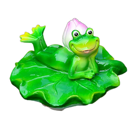 Floating Frog and Fish Pond Scenery Water Surface Decoration Water Fountain Resin - V.I.P Digital Presence