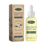 Sweet Vanilla Handcrafted Body Oil, Repair Skin Barrier To Relieve Dry Itchy Red Moist Hydrating Essence Oil