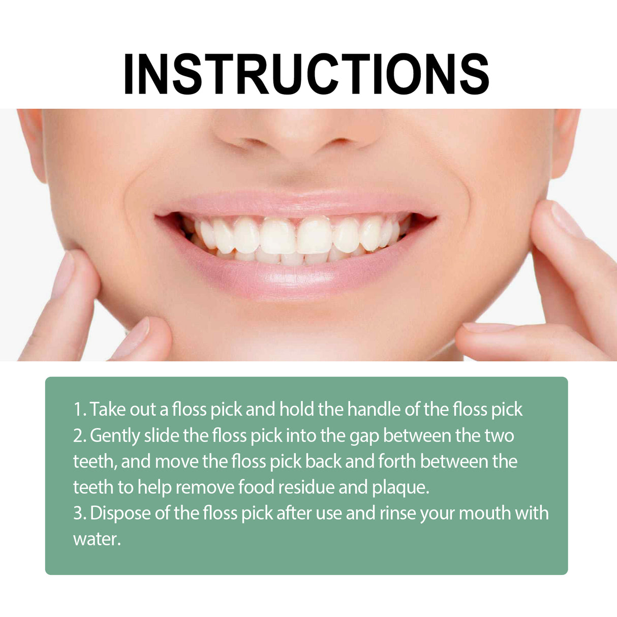 Dental Floss Picks, Dental Cleaning Interdental Flossing Disposable Household Portable Floss Stick - V.I.P Digital Presence