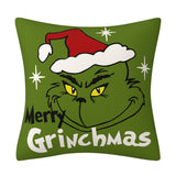 Grinch Christmas Pillow Cover Amazon Home Christmas Decoration Cushion Sofa Pillowcase - V.I.P Digital Presence