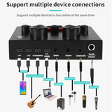 V8 Professional Sound Card Streaming Live Broadcast Podcast Recording Studio Equipment Voice Changer Audio Interface SoundCard - V.I.P Digital Presence