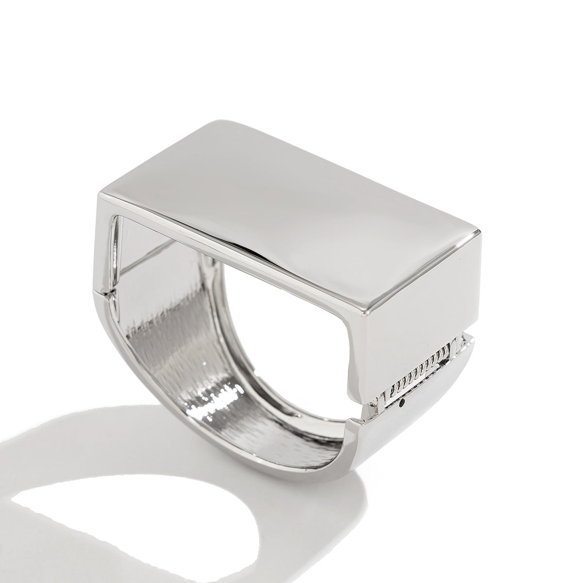 Retro personalized metal square mirror bracelet with frosted curve bracelet - V.I.P Digital Presence