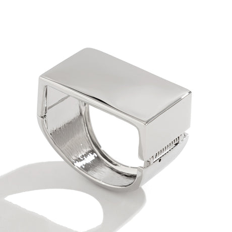 Retro personalized metal square mirror bracelet with frosted curve bracelet - V.I.P Digital Presence