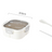 Classic simple microwaveable portable salad box lunch box with cutlery - V.I.P Digital Presence