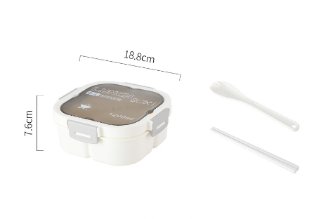 Classic simple microwaveable portable salad box lunch box with cutlery - V.I.P Digital Presence