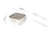 Classic simple microwaveable portable salad box lunch box with cutlery - V.I.P Digital Presence