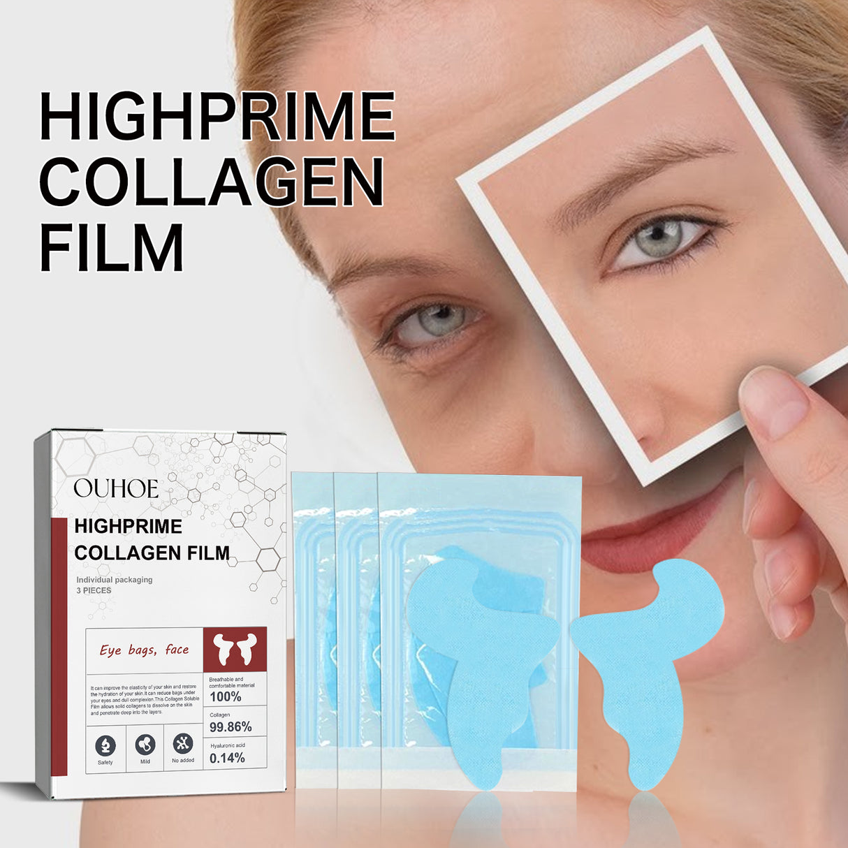 Hydrolyzed Collagen Eye Mask, Moisturize And Moisturize The Skin Around The Eyes To Reduce The Fine Lines In The Corners Of The Eyes - V.I.P Digital Presence