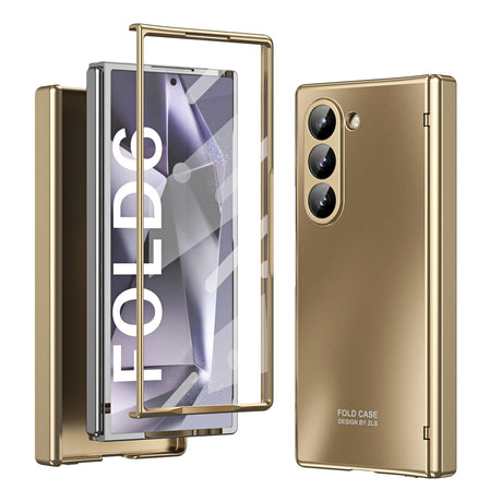 Suitable for Samsung Fold6 phone case FOLD5 folding screen solid color electroplating Fold4 all inclusive anti drop protective case 5G - V.I.P Digital Presence