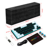 68 keys, 60% keyboard, customized color blocked keycaps, RGB mechanical keyboard, MINI set, plug-in blue axis ice blue disc - V.I.P Digital Presence
