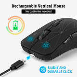 Dual mode wireless mouse silent office colorful illuminated charging Bluetooth mouse for laptops - V.I.P Digital Presence