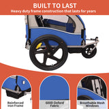 2-in-1 Double 2 Seat Bicycle Bike Trailer Jogger Stroller for Kids Children