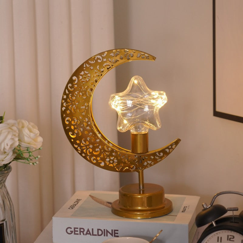 Christmas Gift Moon Lamp Ball Lamp Star Moon Lamp Muslim Festival Decorative Lamp Bedroom Desk Lamp Atmosphere Shaped Lamp - V.I.P Digital Presence