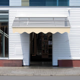 5934W Series Door Window Awning Canopy W59"xD34" Made of 0.137Inch /3.5mm Thick Virtually Crystal Solid Polycarbonate Sheet - V.I.P Digital Presence