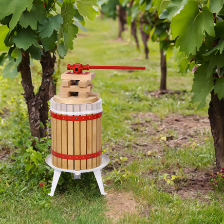 Fruit Wine Press and Crusher and Filter Bag,100% Nature Apple&Grape&Berries Crusher Manual Juice Maker for Kitchen - V.I.P Digital Presence