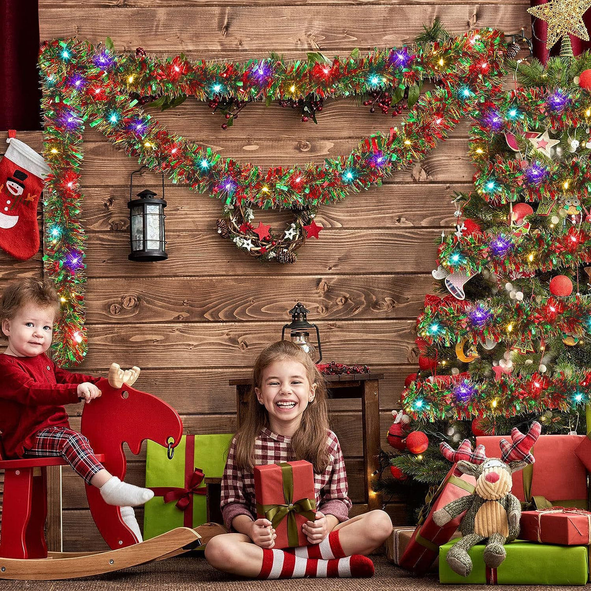 Christmas decoration ribbon, Christmas party atmosphere, venue arrangement, floral and madder hair strips - V.I.P Digital Presence