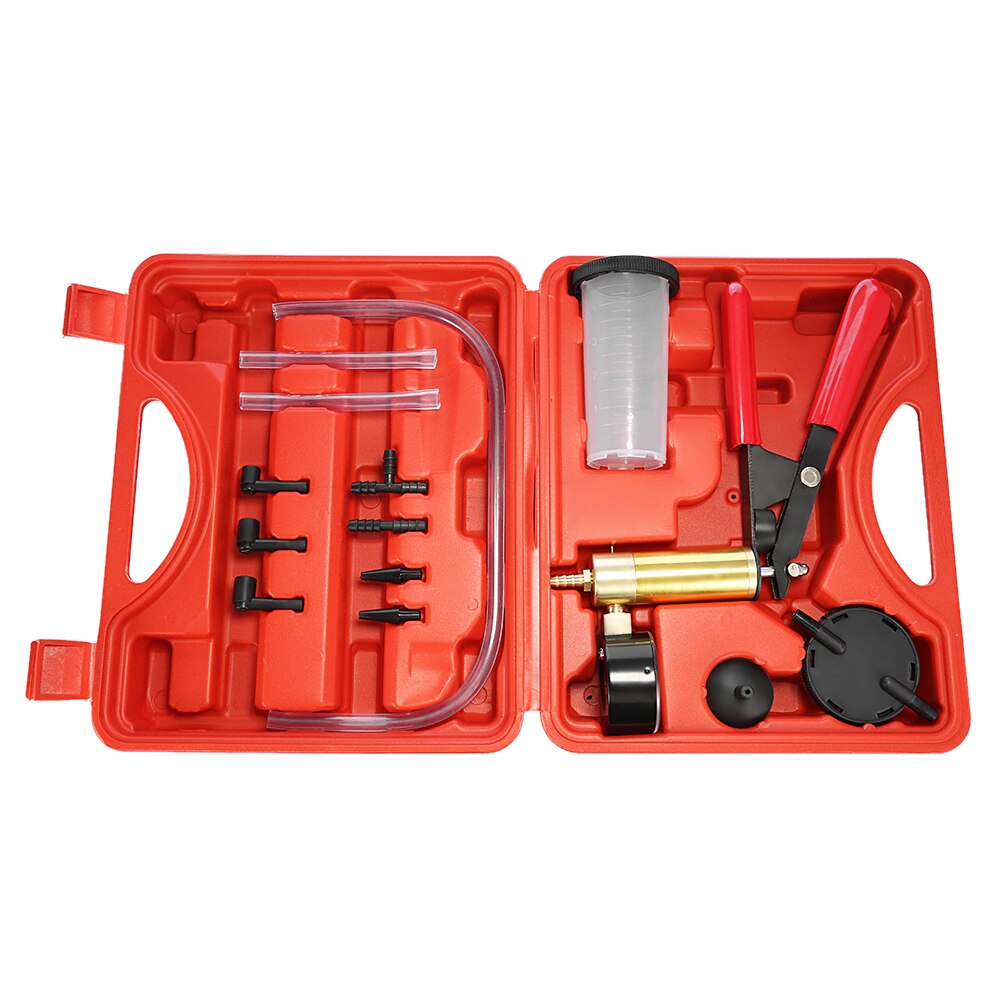 Hand Held DIY Brake Fluid Bleeder Tools Vacuum Pistol Pump Tester Kit Aluminum Pump Body Pressure Vacuum Gauge - V.I.P Digital Presence