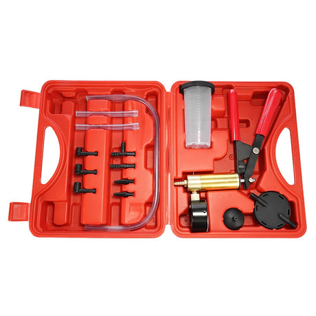 Hand Held DIY Brake Fluid Bleeder Tools Vacuum Pistol Pump Tester Kit Aluminum Pump Body Pressure Vacuum Gauge - V.I.P Digital Presence