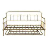 Metal Frame Daybed with trundle（Bronze）