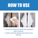 Small White Shoe Cleaning Wipes, Sports Shoes Wash Free Decontamination One Wipe White Portable Cleaning Wipes - V.I.P Digital Presence