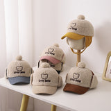 Children's Hat Autumn/Winter Ear Protection Warm Hat Boys' Corduroy Duck Tongue Hat Girls' Winter Fashion Baseball Hat - V.I.P Digital Presence