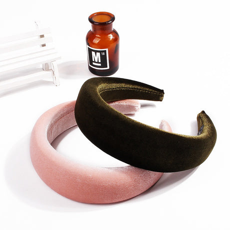 Wide edge velvet sponge hair clip for women's head clip high skull top hair clip - V.I.P Digital Presence