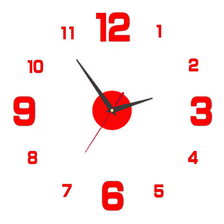 DIY Frameless Creative Wall Clock Wall Decal: A Silent and Stylish Addition for Home Decor, Ideal for Living Rooms and Offices - V.I.P Digital Presence