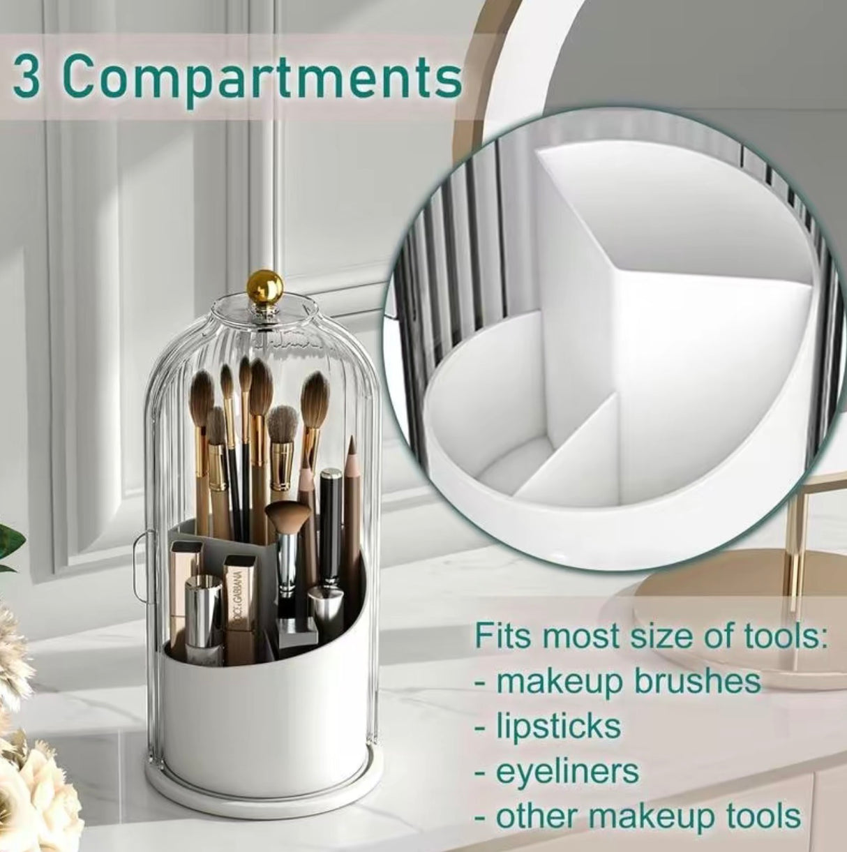 CleanSpin Toothbrush Holder