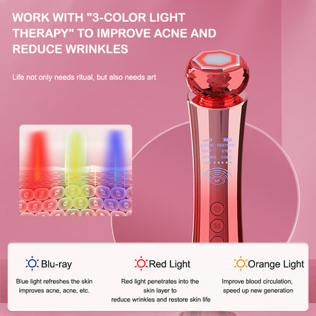 Portable Microcurrent Facial Device Lifting Tighten Wrinkle Removal Skin Care Whitening Handheld Facial Massager - V.I.P Digital Presence