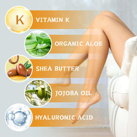 Vitamin K Cream Skin Care For Sore And Swollen Legs Earthworm Leg Vein Massage Cream - V.I.P Digital Presence