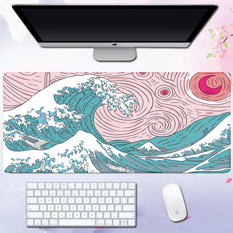Wave mouse pad advertising game keyboard pad desk pad - V.I.P Digital Presence