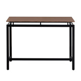 TREXM 5-piece compact bar table with table and stool - modern industrial design (dark brown) - V.I.P Digital Presence