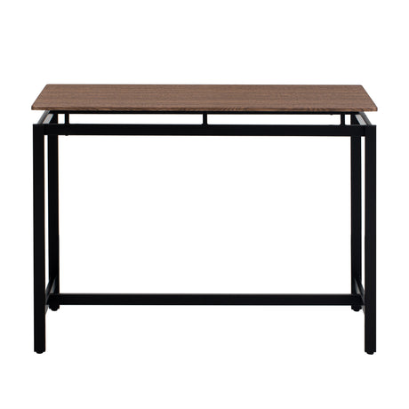 TREXM 5-piece compact bar table with table and stool - modern industrial design (dark brown) - V.I.P Digital Presence