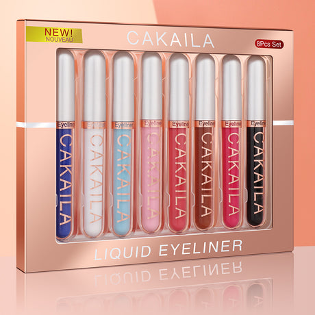 CAKAILA  8 color Matte Glitter Color Liquid Eyeliner Set Long lasting and not smudged - V.I.P Digital Presence