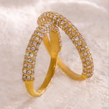Zircon Light Luxury Ring Stainless Steel PVD Plated Finger Ring Jewelry - V.I.P Digital Presence