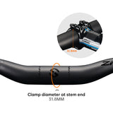 TOSEEK Carbon Fiber MTB Handlebar, 31.8mm, One-piece, Swallow-shaped - Ideal for Mountain Bikes - V.I.P Digital Presence