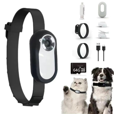 Portable Camera Magnetic Collar Clip Thumb Sports Camera HD Outdoor Pet Camera Portable Cycling Recorder - V.I.P Digital Presence