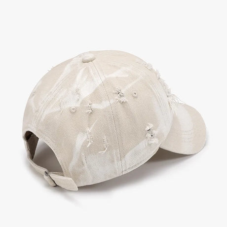 Distressed Adjustable Cotton Baseball Cap - V.I.P Digital Presence
