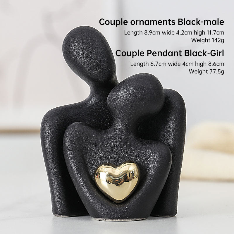 Creative couple figure decoration Newlywed home decoration Lover sculpture decoration figure desktop living room bookshelf decor - V.I.P Digital Presence