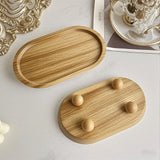 Acacia wooden fruit tray cake plate decoration Dim sum kitchen plate - V.I.P Digital Presence