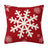 Red Christmas Snowflake Pillow Cover Amazon Home Sofa Cushion Cover Holiday Decoration Pillow - V.I.P Digital Presence