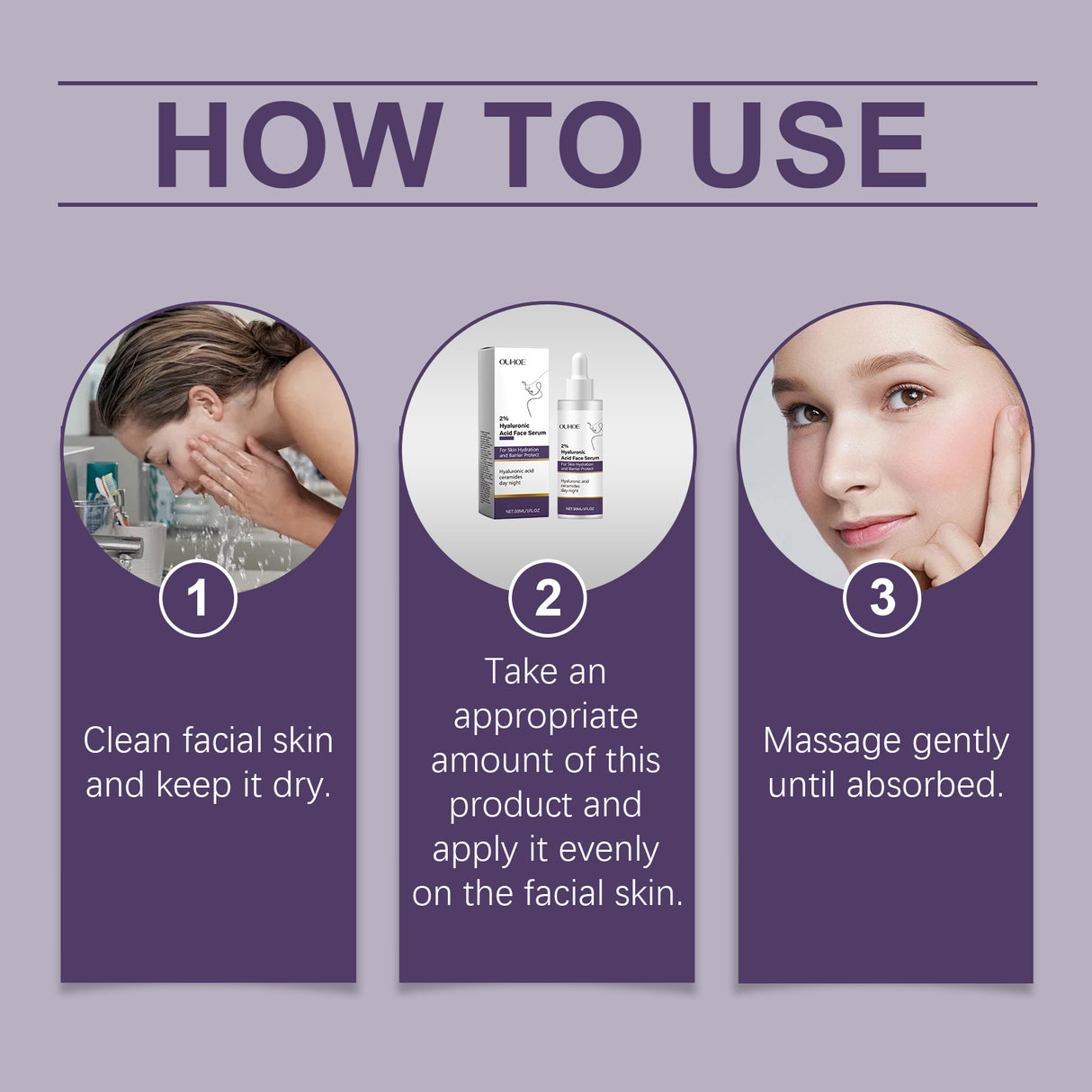 Facial Hydrating Essence With Hyaluronic Acid, Moisturizes And Nourishes The Skin Deeply