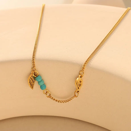 Titanium Steel Wing Shape Charm Anklet Bracelet - V.I.P Digital Presence