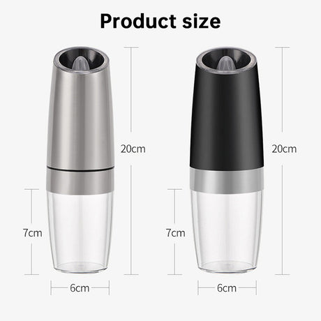 Electric Spice Grinder: Automatic, Gravity-Operated, LED Light, Adjustable Coarseness - V.I.P Digital Presence