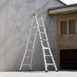 17ft Multi-Position Foldable Aluminum Ladder, A-Frame and Straight Ladder, ANSI 250lbs - V.I.P Digital Presence