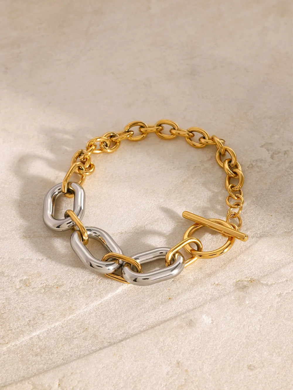 18K Gold-Plated Stainless Steel Chain Bracelet - V.I.P Digital Presence