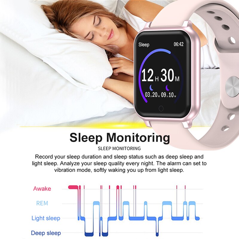 Pulsera inteligente con Bluetooth, resistente al agua IP67, monitor de presión arterial y oxígeno en sangre, pulsera inteligente con rastreador de actividad física, pulsera deportiva.