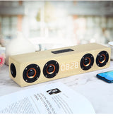 Home theater portable column Bluetooth Speaker Wireless wood speaker Alarm Clock Radio subwoofer Soundbar for TV speaker AUX USB - V.I.P Digital Presence