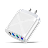 New 3USB+PD fast charging head, US standard, European standard, British standard, PD+3USB multi port charger charging head - V.I.P Digital Presence