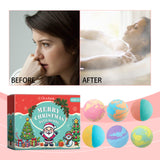 Christmas Colorful Bath Ball, Bubble Shower Fragrance Moisturizes Long-Lasting Plant Cleaning Bath Ball